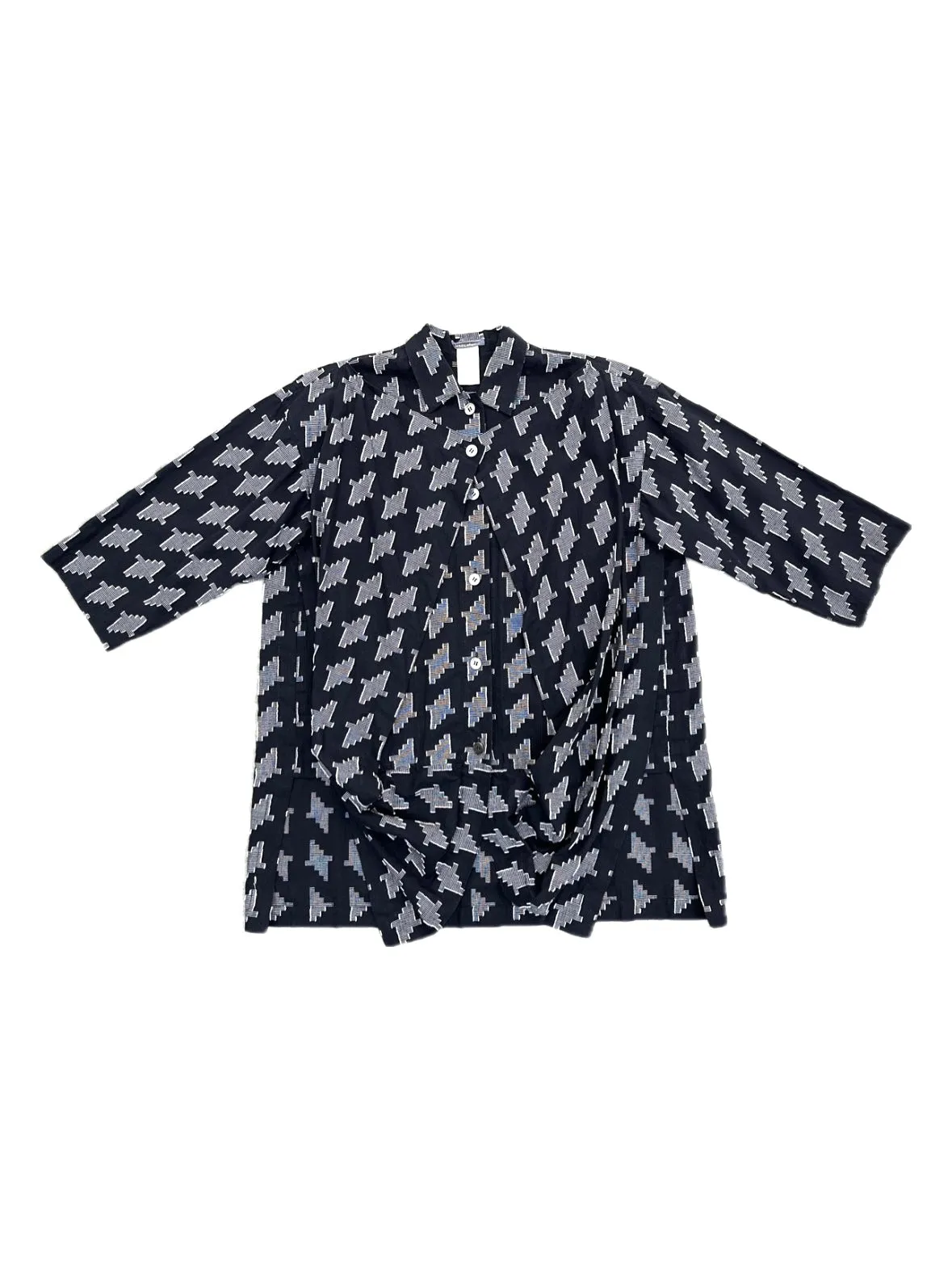 1980s Issey Miyake Jacquard Shirt