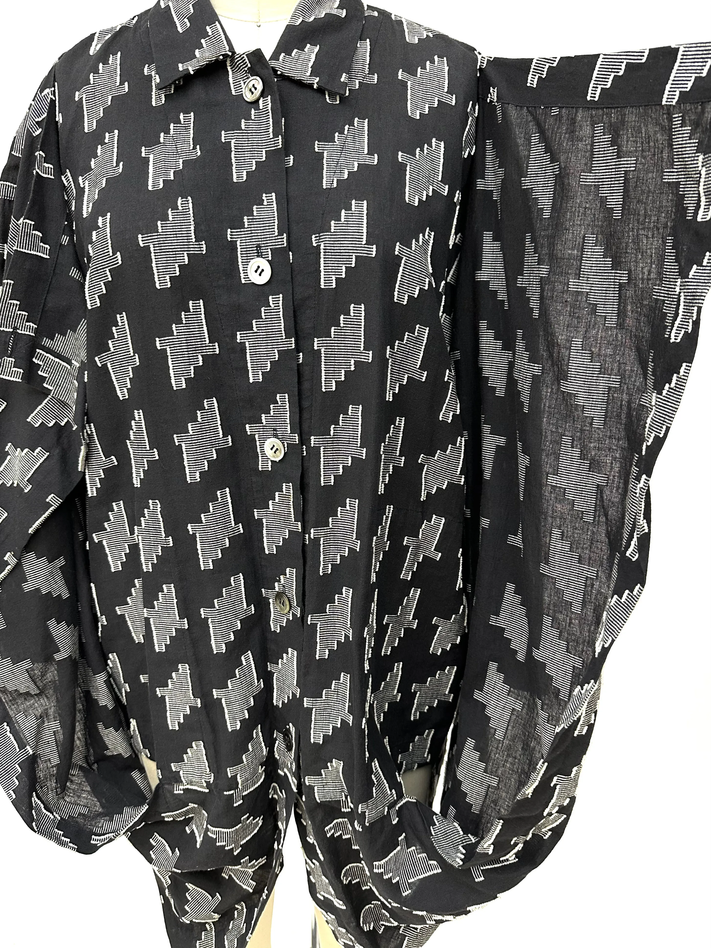 1980s Issey Miyake Jacquard Shirt
