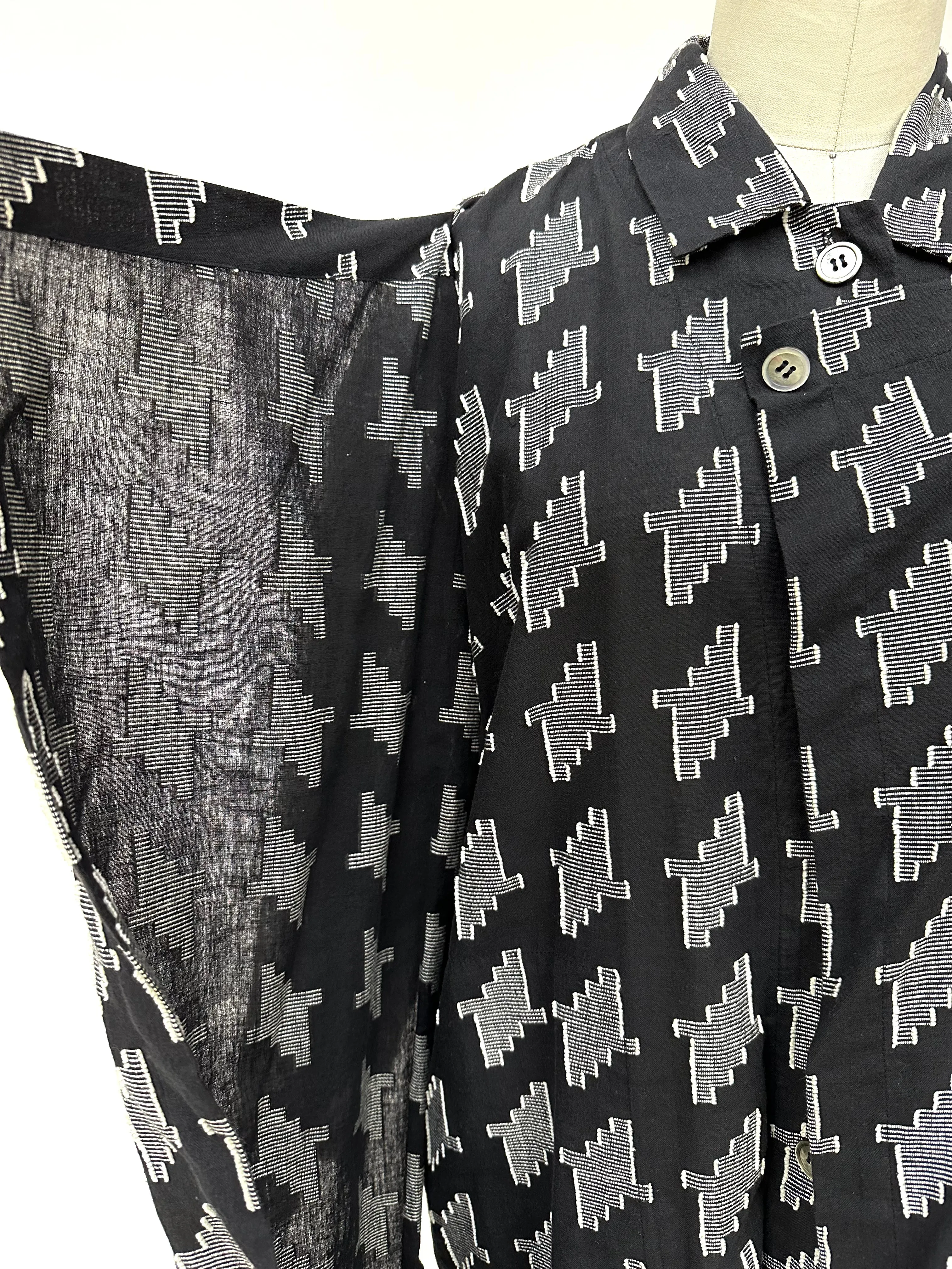 1980s Issey Miyake Jacquard Shirt