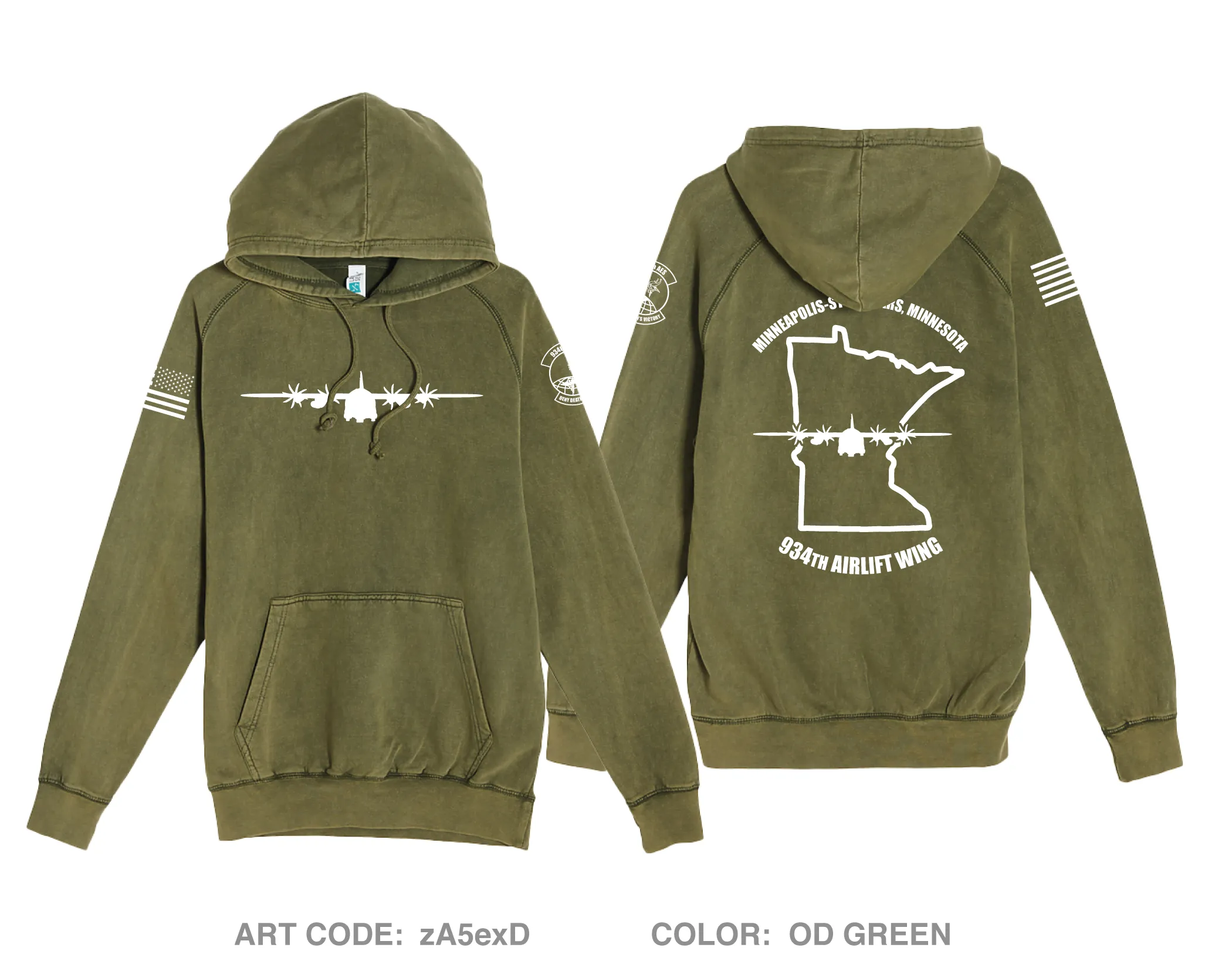 934th AES Comfort Unisex Hooded Sweatshirt - zA5exD