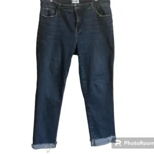 A9 Pistola Womens Straight Jeans Size 16 Plus Size Cuffed Denim