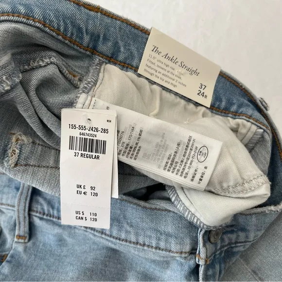 Abercrombie &amp; Fitch Ankle Straight Ultra High Rise Jeans NWT