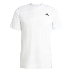 ADIDAS Mens Club Graphic Badminton T-Shirt - White / Grey