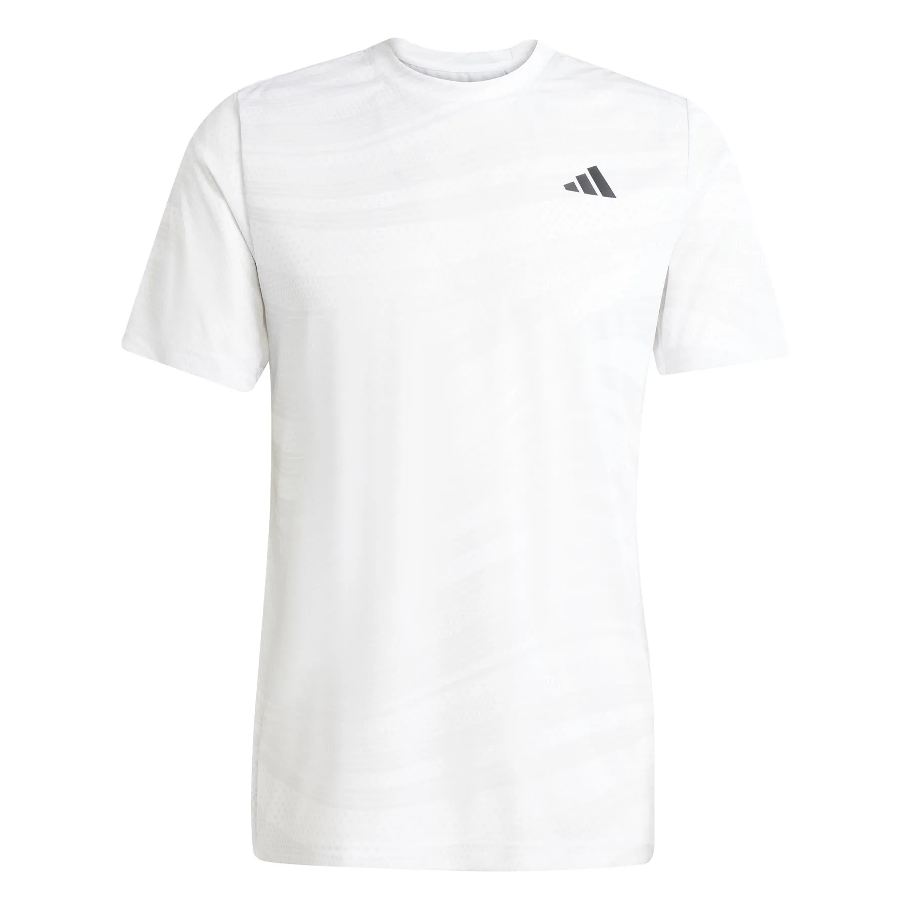 ADIDAS Mens Club Graphic Badminton T-Shirt - White / Grey