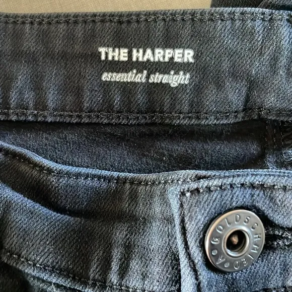 AG Adriano Goldschmied The Harper Essential Straight Leg Jeans Overdyed 32
