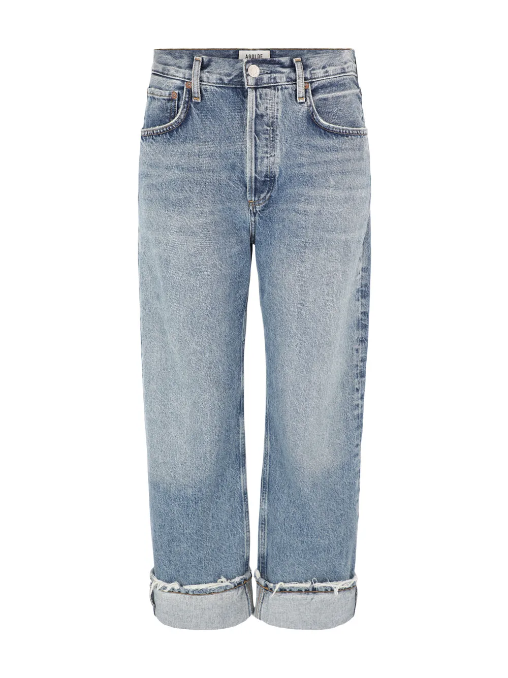 Agolde Fran Low Slung Straight Jean in Reign
