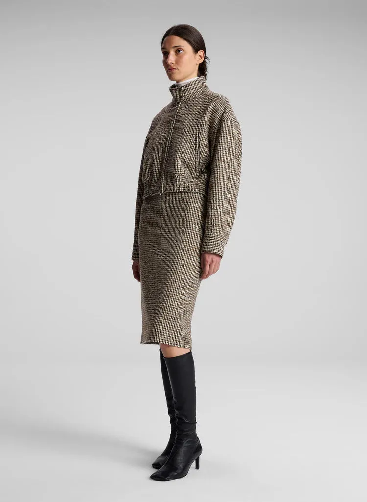 A.L.C. Harrison Jacket in Cream/Brown