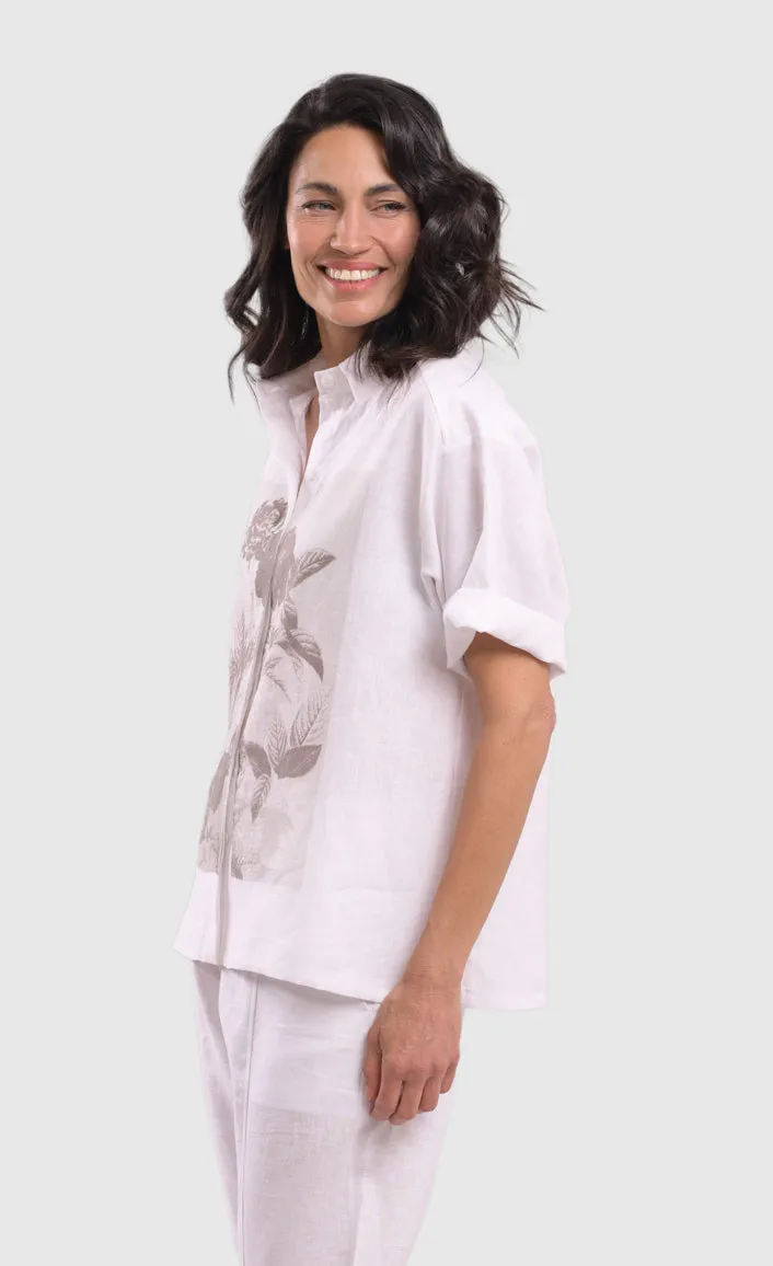Alembika White Flowers Shirt