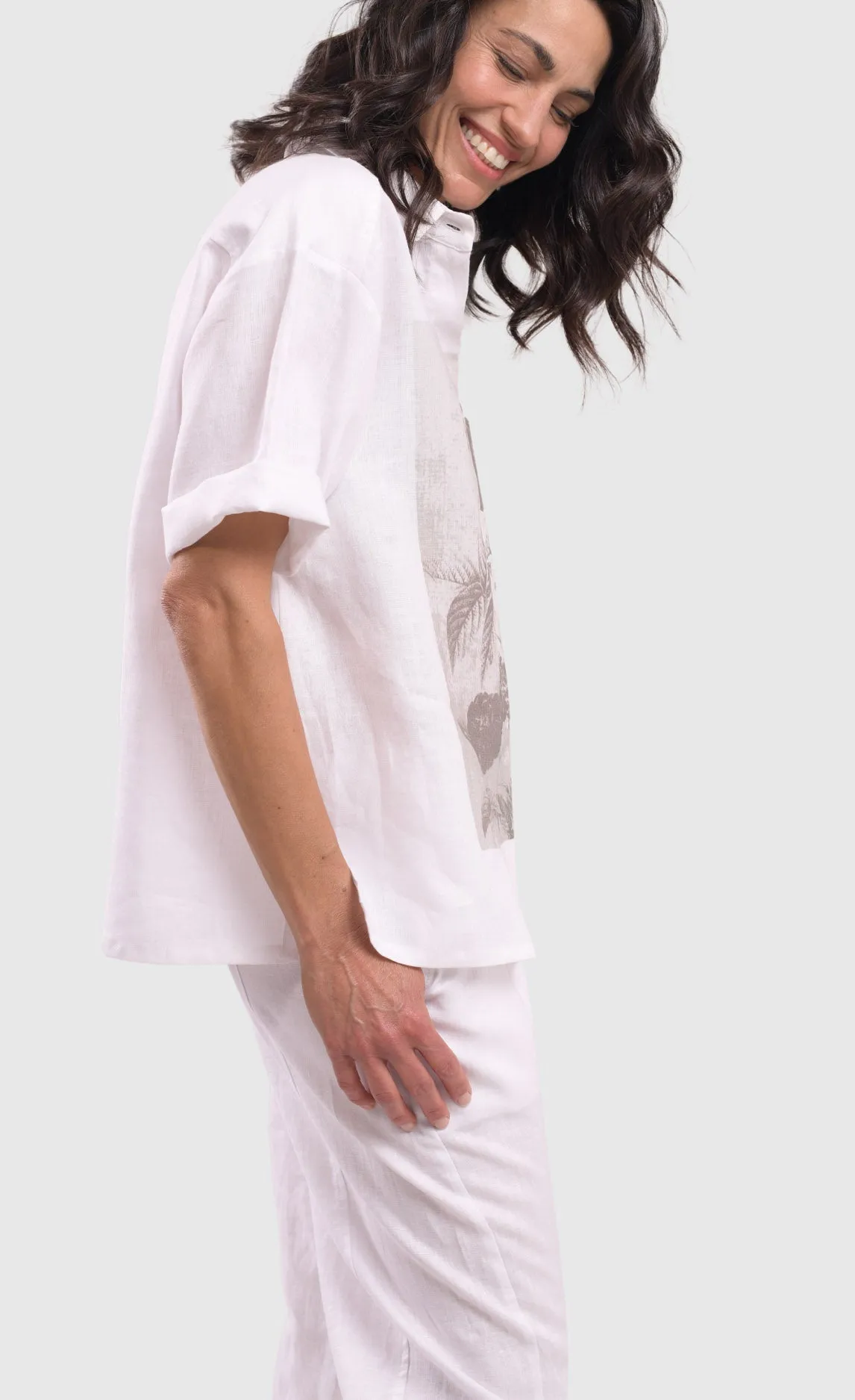 Alembika White Flowers Shirt