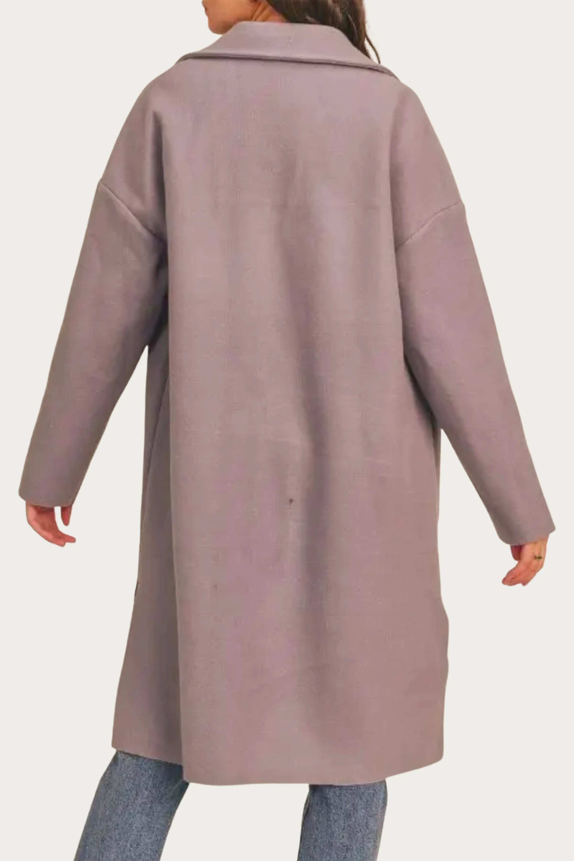 ALL ALONG OPEN-FRONT COAT
