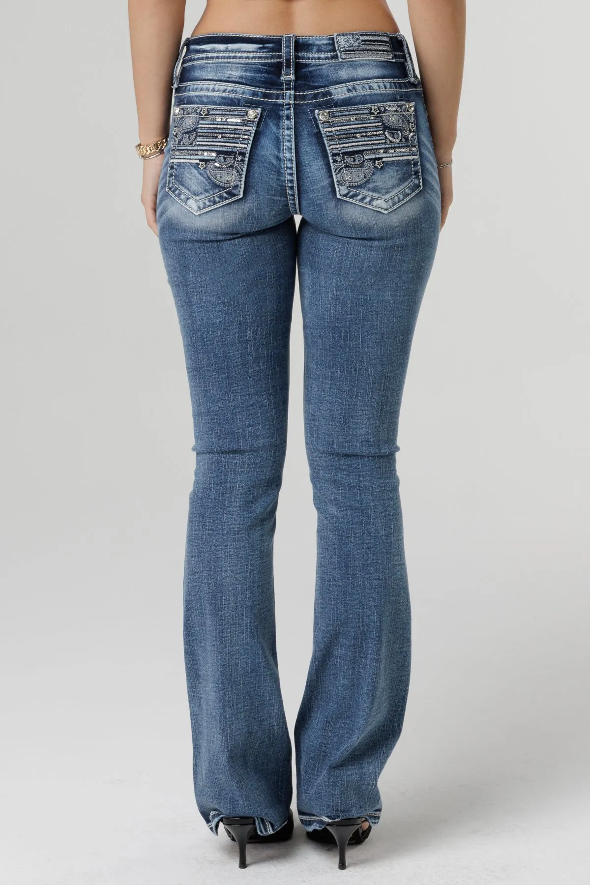 Americana Paisley Bootcut Jeans