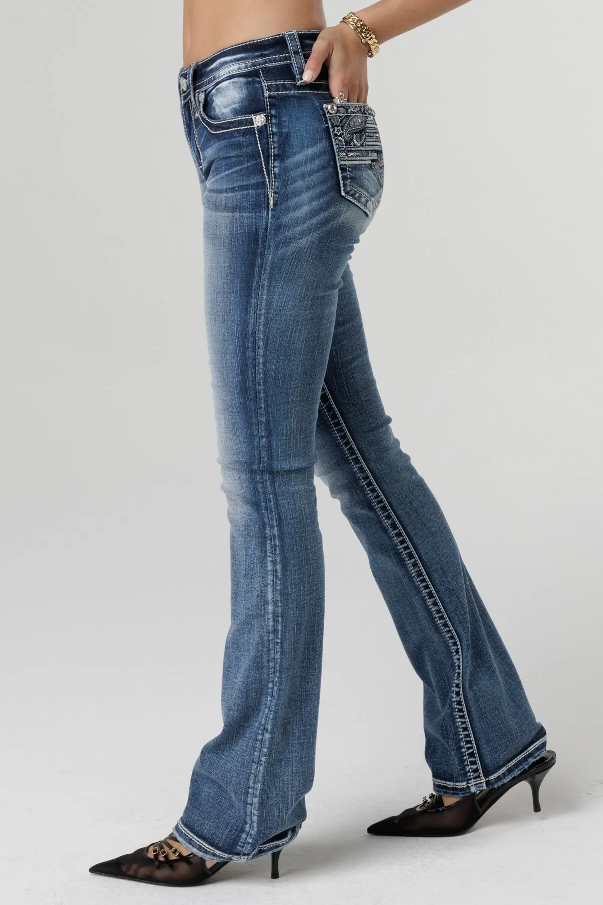 Americana Paisley Bootcut Jeans