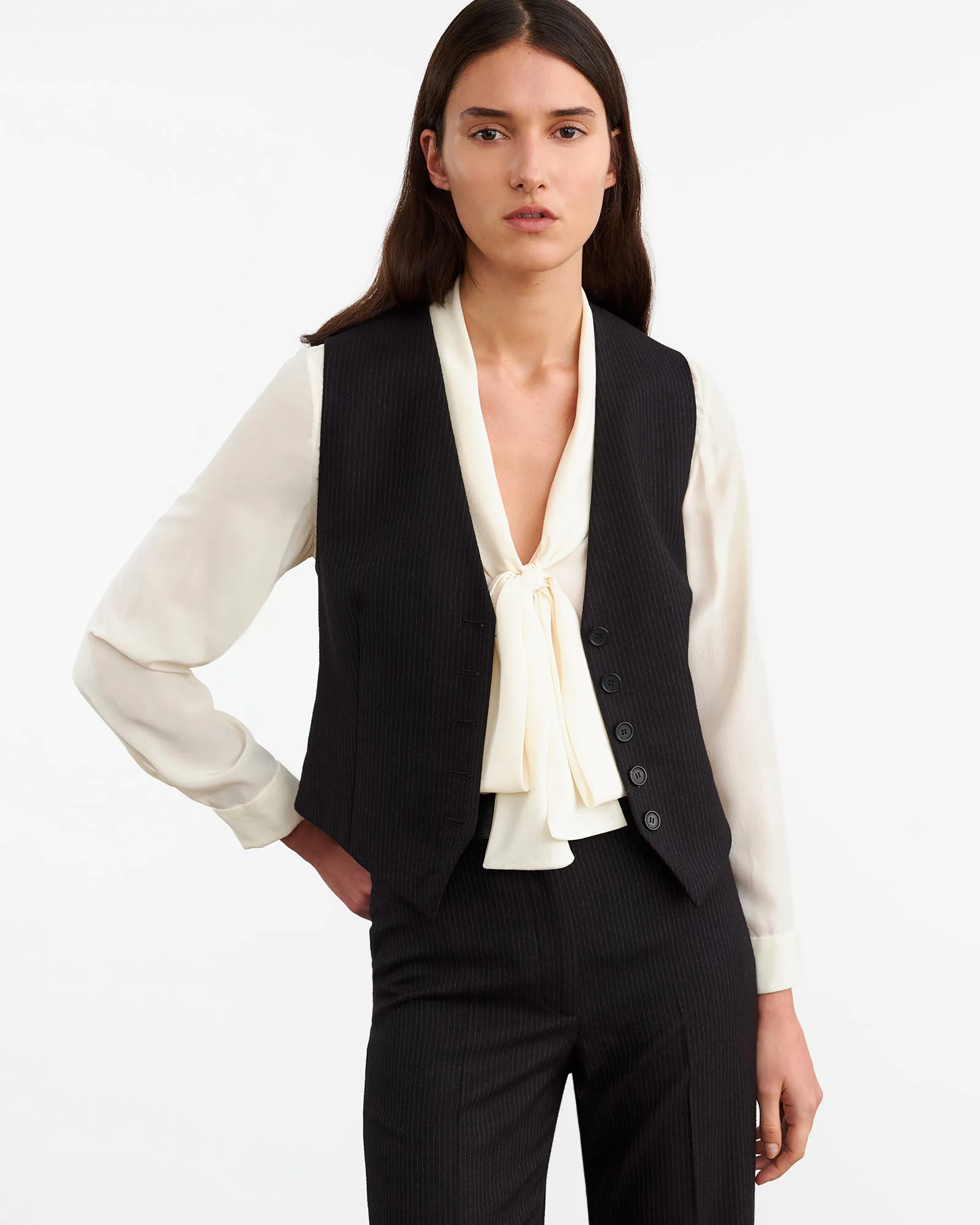 ANGELIQUE SILK BLOUSE