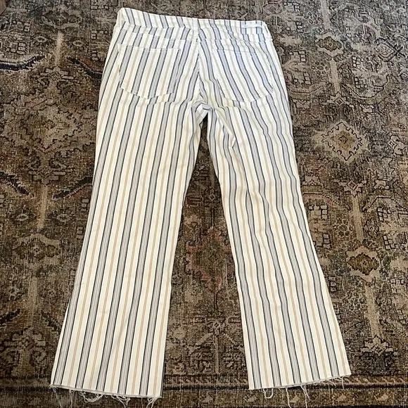 Anthropologie Pilcro &amp; The Letterpress striped high rise Bootcut Jeans size 28