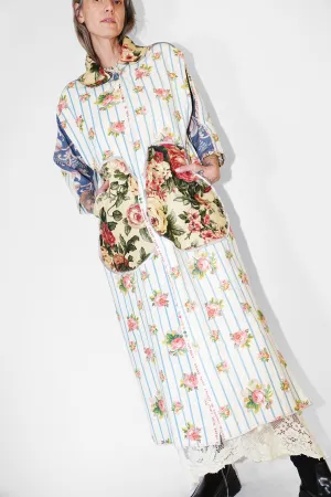 Antique French Floral Duster