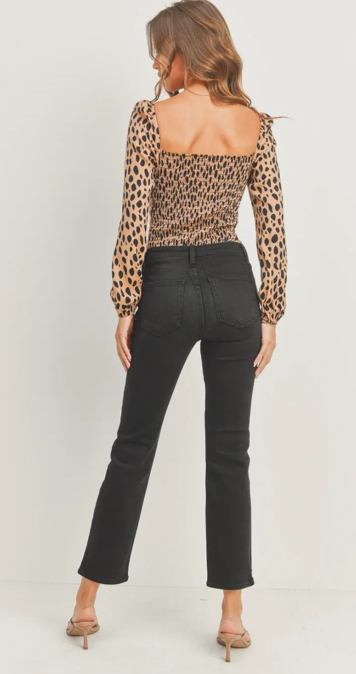 Arrow Straight Washed Black Denim