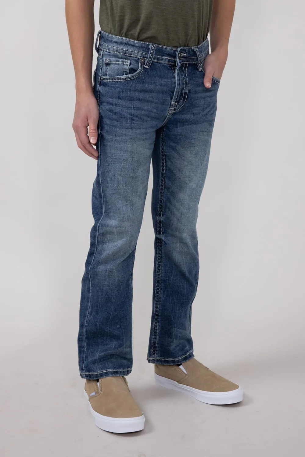 Axel Jeans Boys 8-20 Colton Eaton Bootcut Jeans | AXBB0080-EATON-MEDBLUE