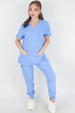 BE PATIENT WITH ME SCRUB TOP