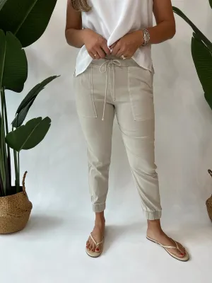 Bella Dahl Pocket Jogger Tan