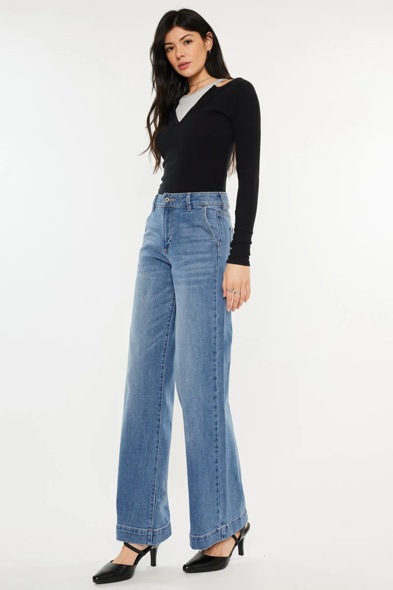Bertha High Rise Trouser Wide Leg Jeans