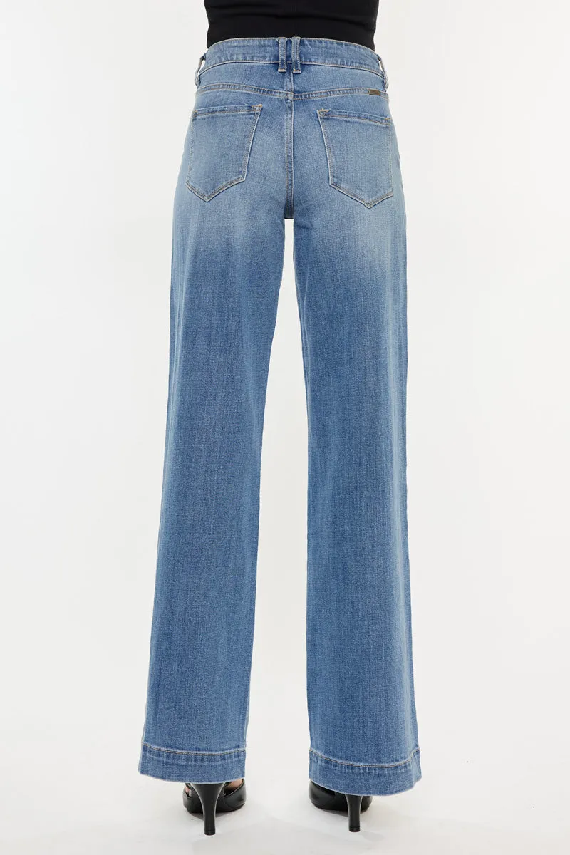 Bertha High Rise Trouser Wide Leg Jeans