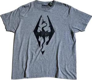 Bethesda Grey Skyrim The Elder Scrolls V Tee