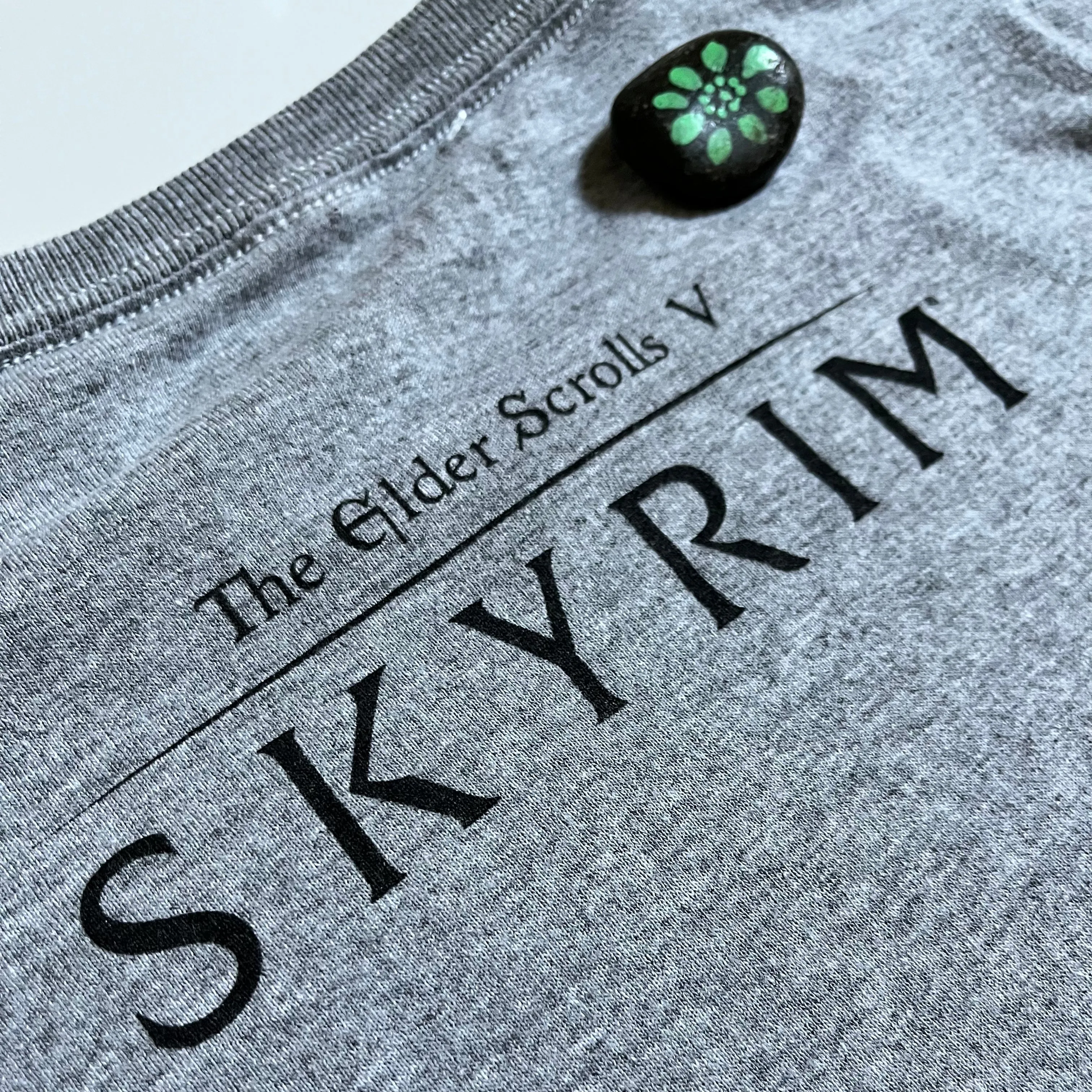 Bethesda Grey Skyrim The Elder Scrolls V Tee
