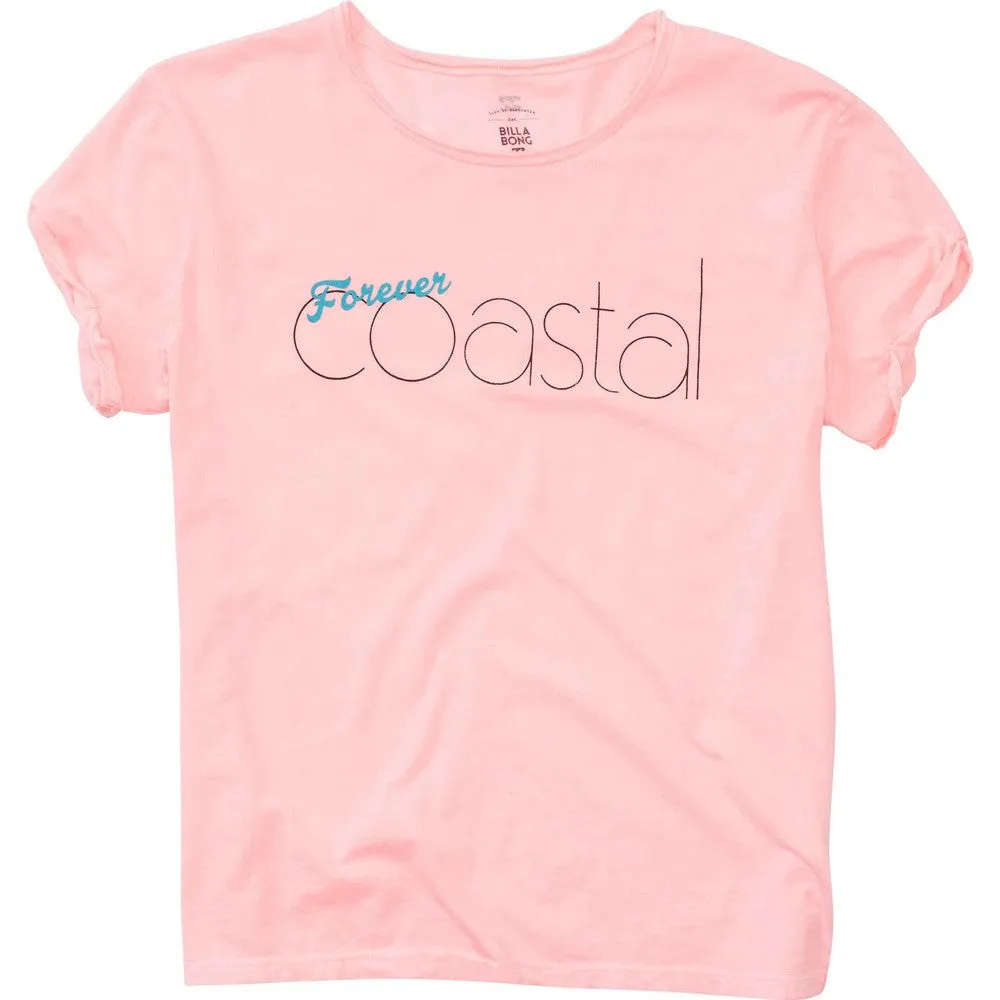 Billabong Women's Forever Coastal Tee | Coral Shine