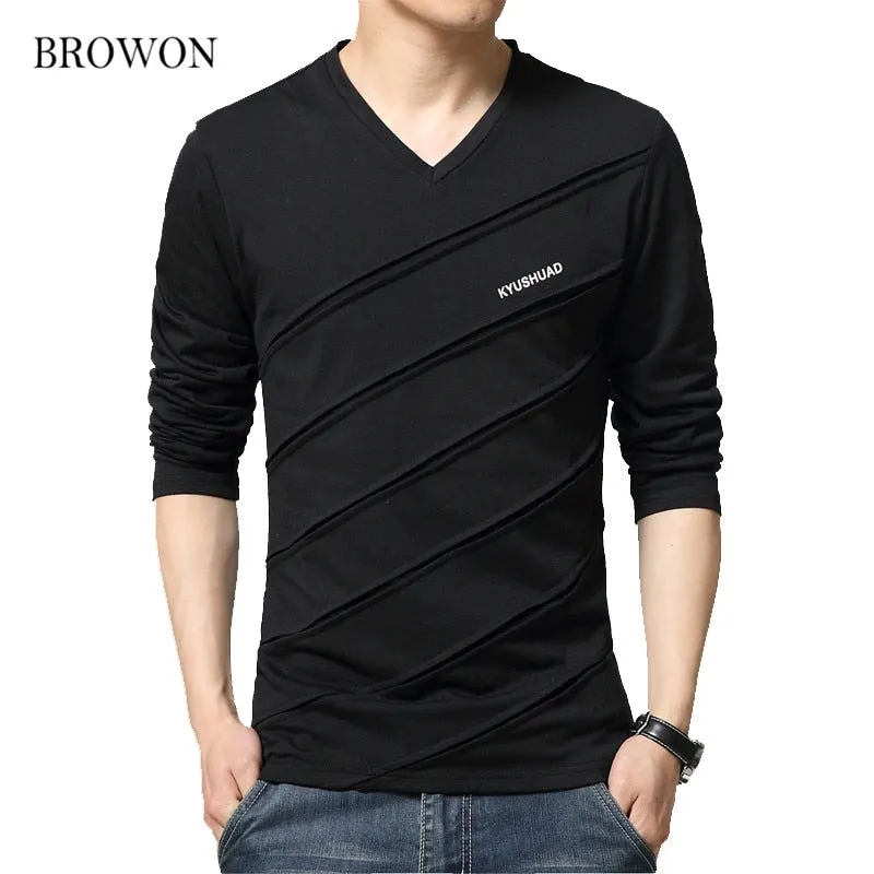 BROWON Men's T-shirt Cotton