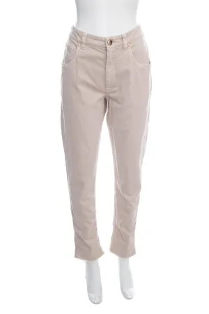 Brunello Cucinelli Beige Straight Leg Mid-Rise Jeans SZ 6 NWT