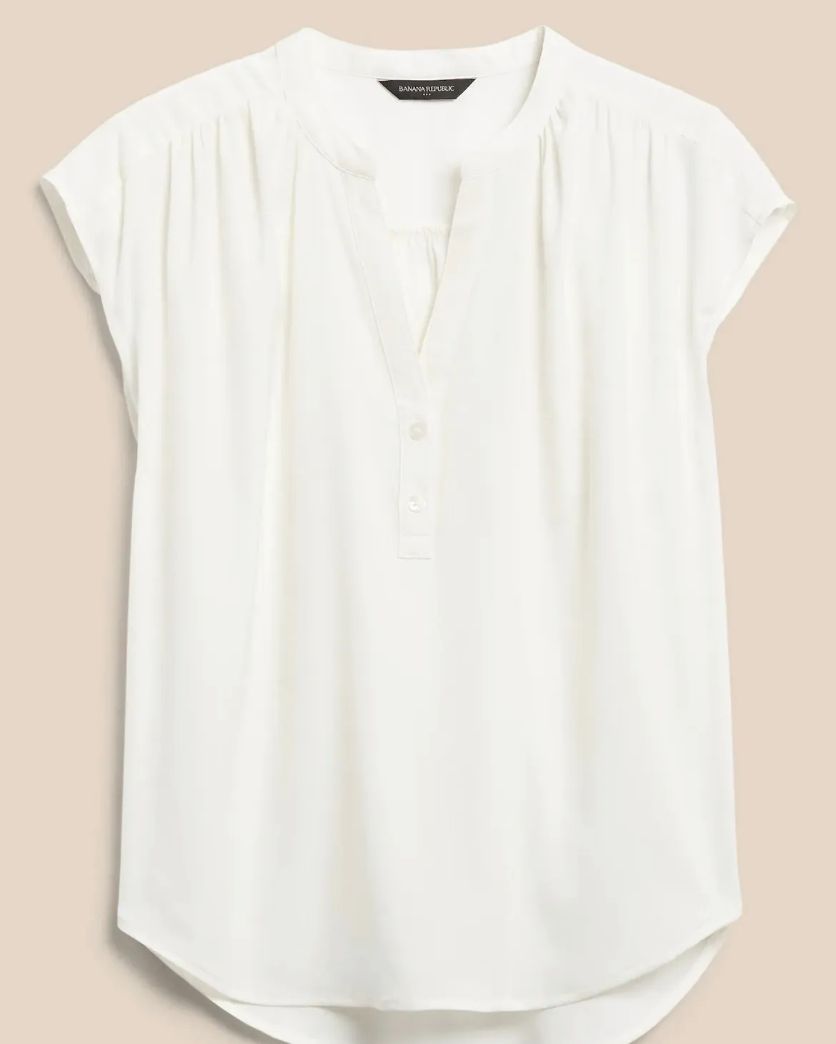 Button Dolman-Sleeve Top