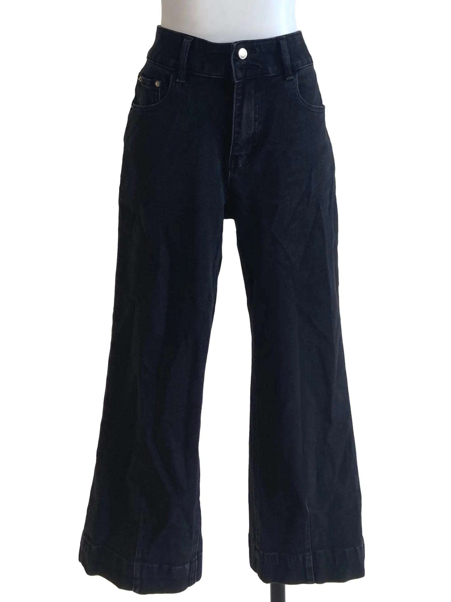 Charcoal Black Straight Jeans