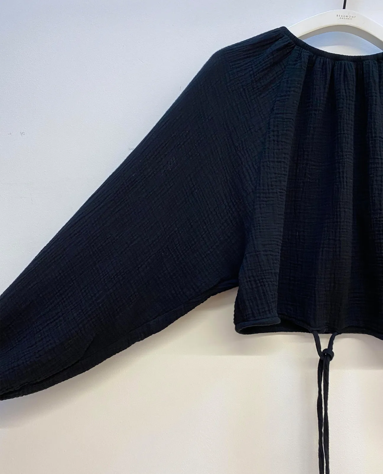 Chaya Organic Cotton Blouse In Black