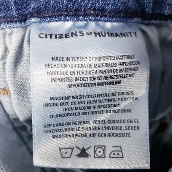 Citizens of Humanity Emannuelle Slim Bootcut Jeans size 31 Blue Medium Wash