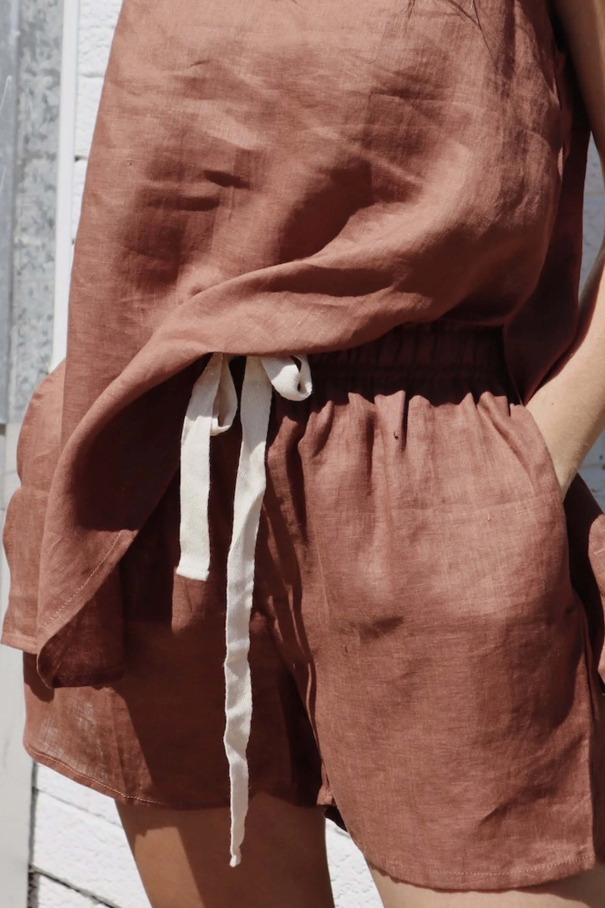 Cooper Linen Short Clay
