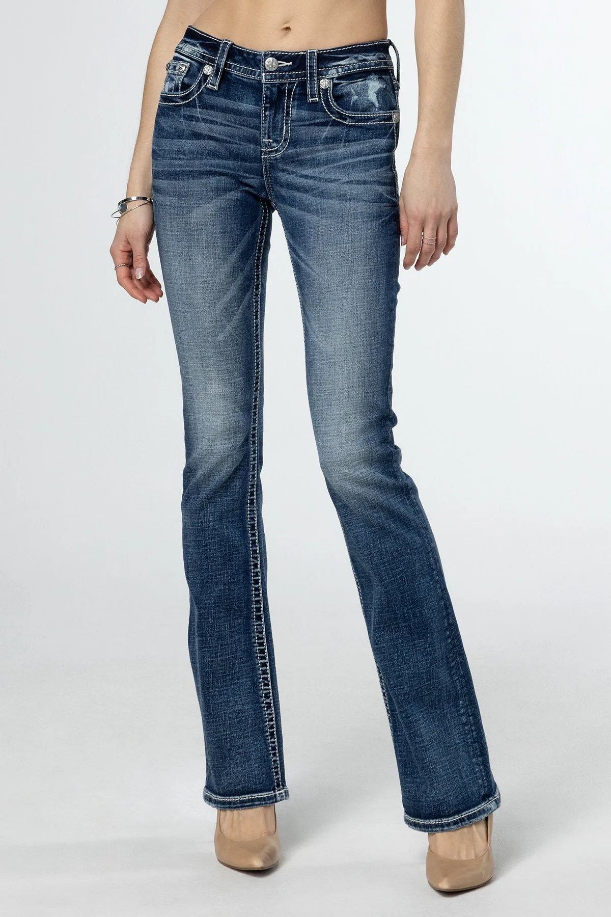 Cross Stars Bootcut Jeans