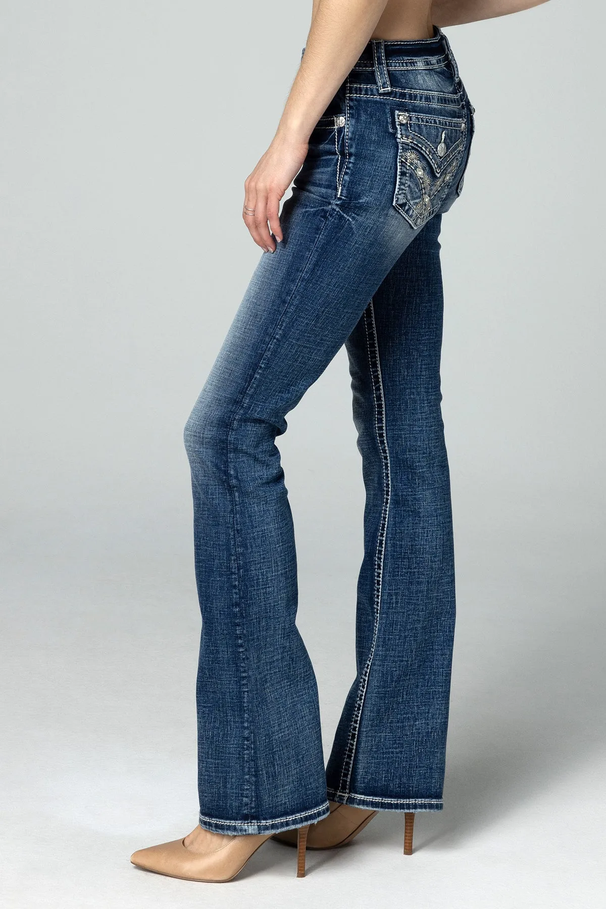 Cross Stars Bootcut Jeans