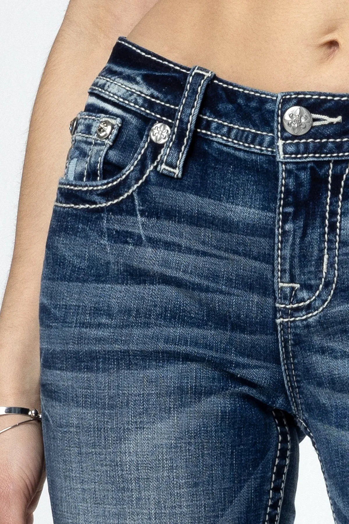 Cross Stars Bootcut Jeans