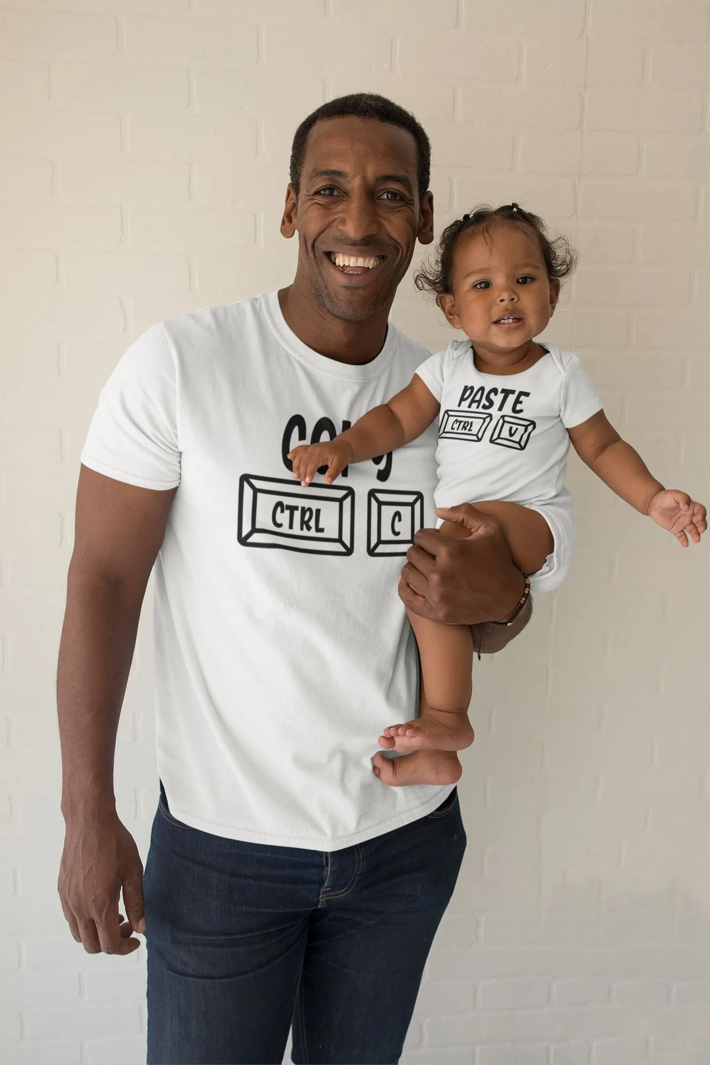 Dad and Baby Copy and Paste Matching Tops