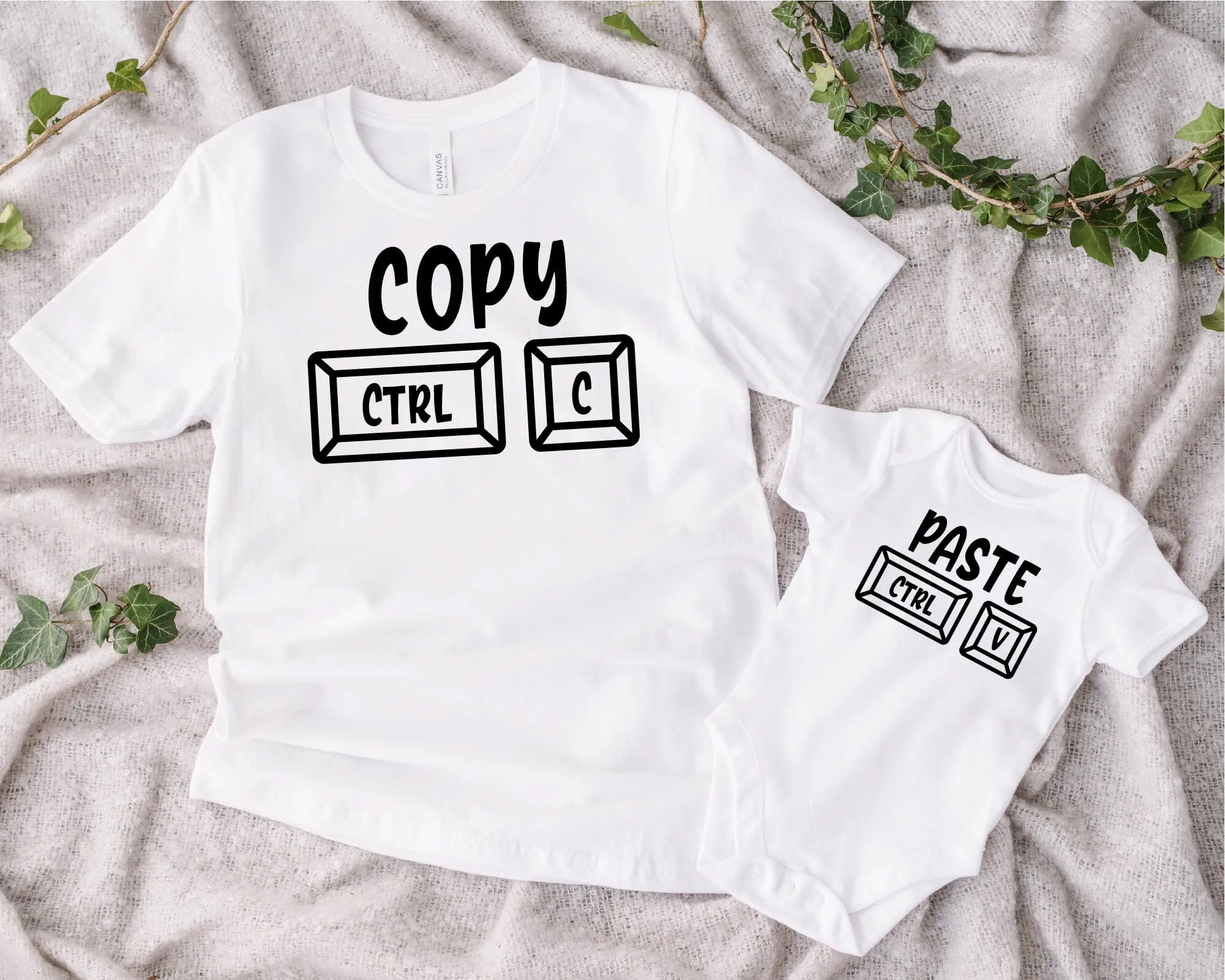 Dad and Baby Copy and Paste Matching Tops