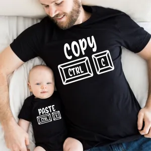 Dad and Baby Copy and Paste Matching Tops