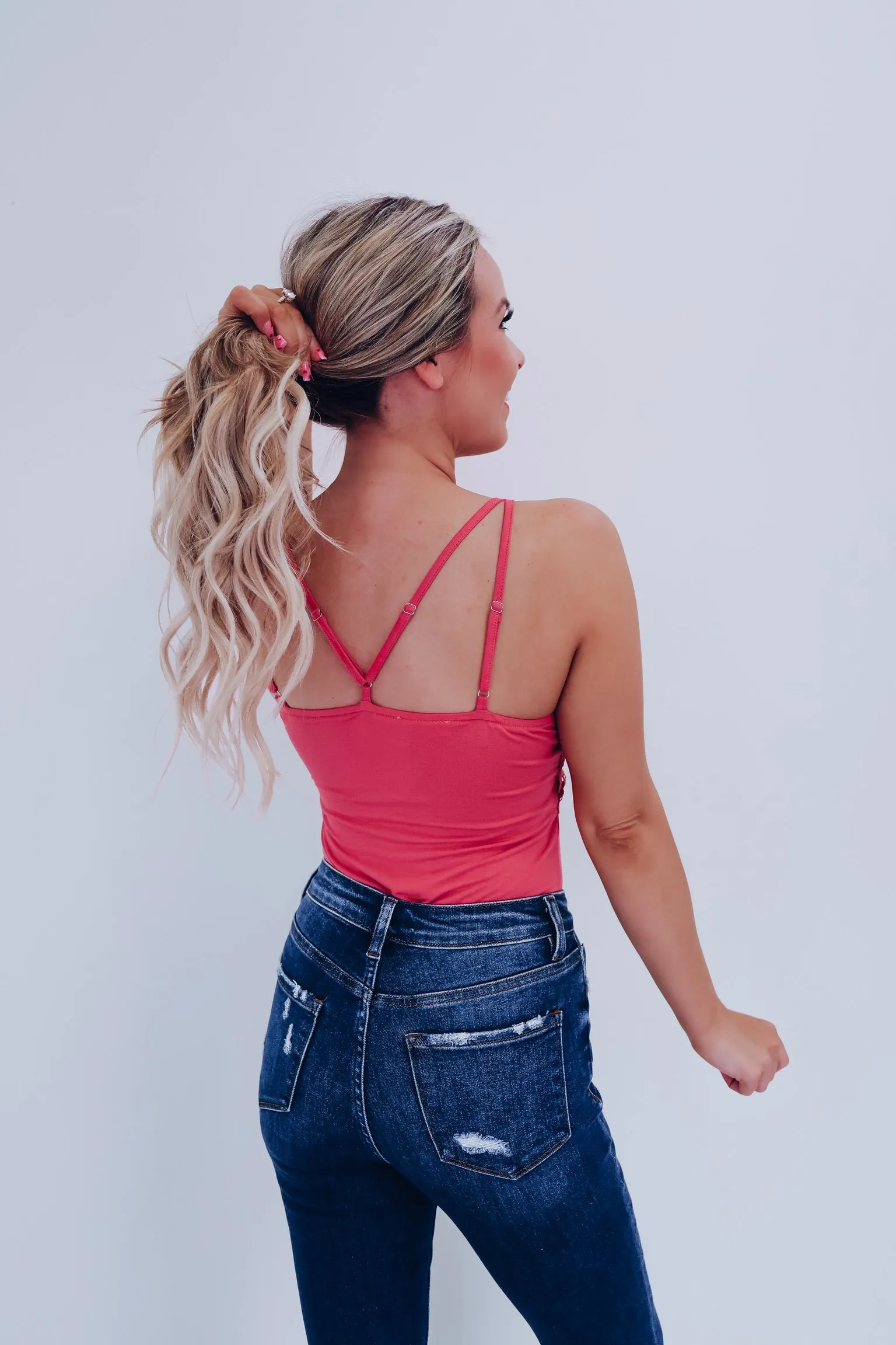 Dainty Daisy Crochet Tank - Pink