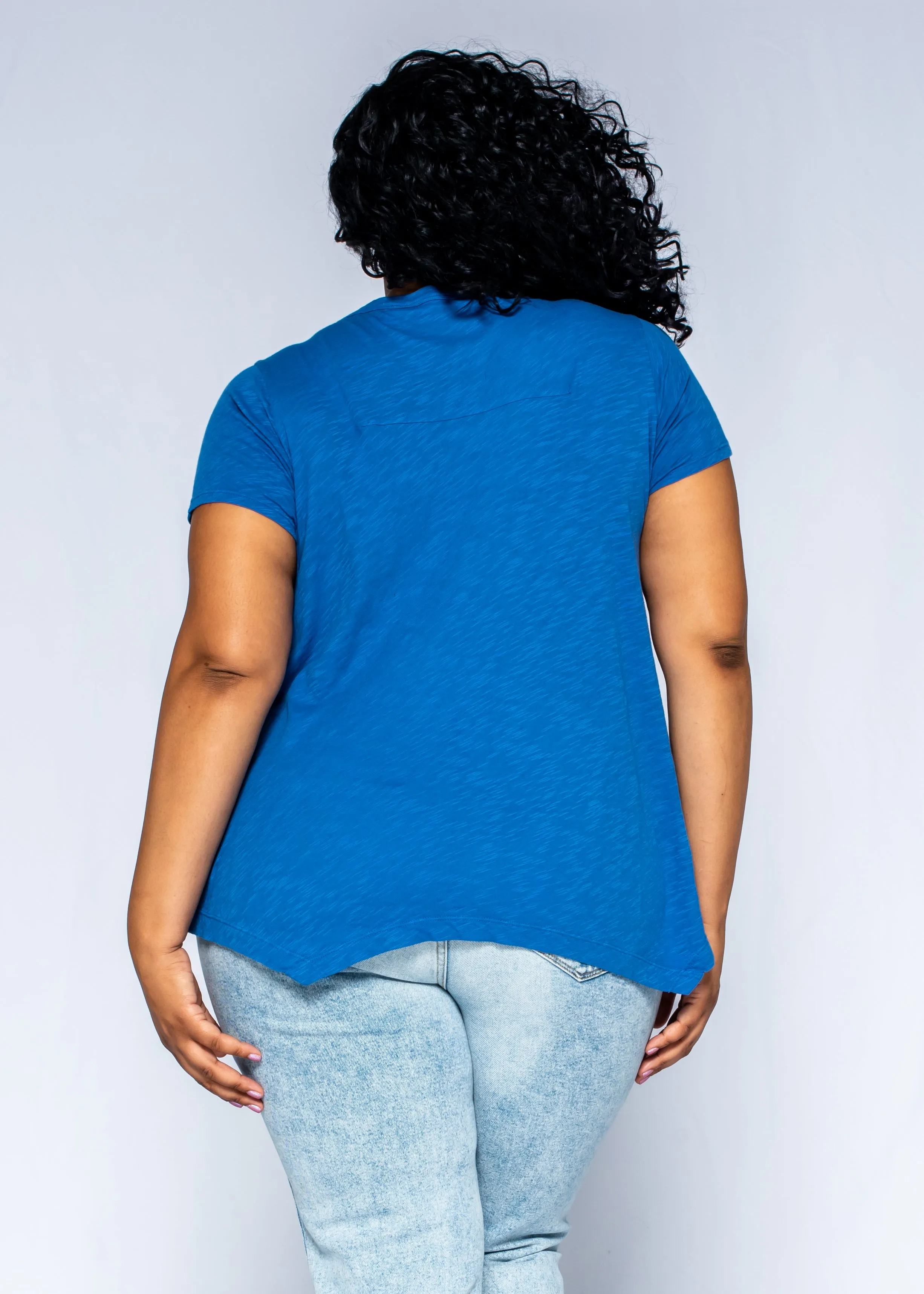 Deep V-Neck Boyfriend Short Sleeve