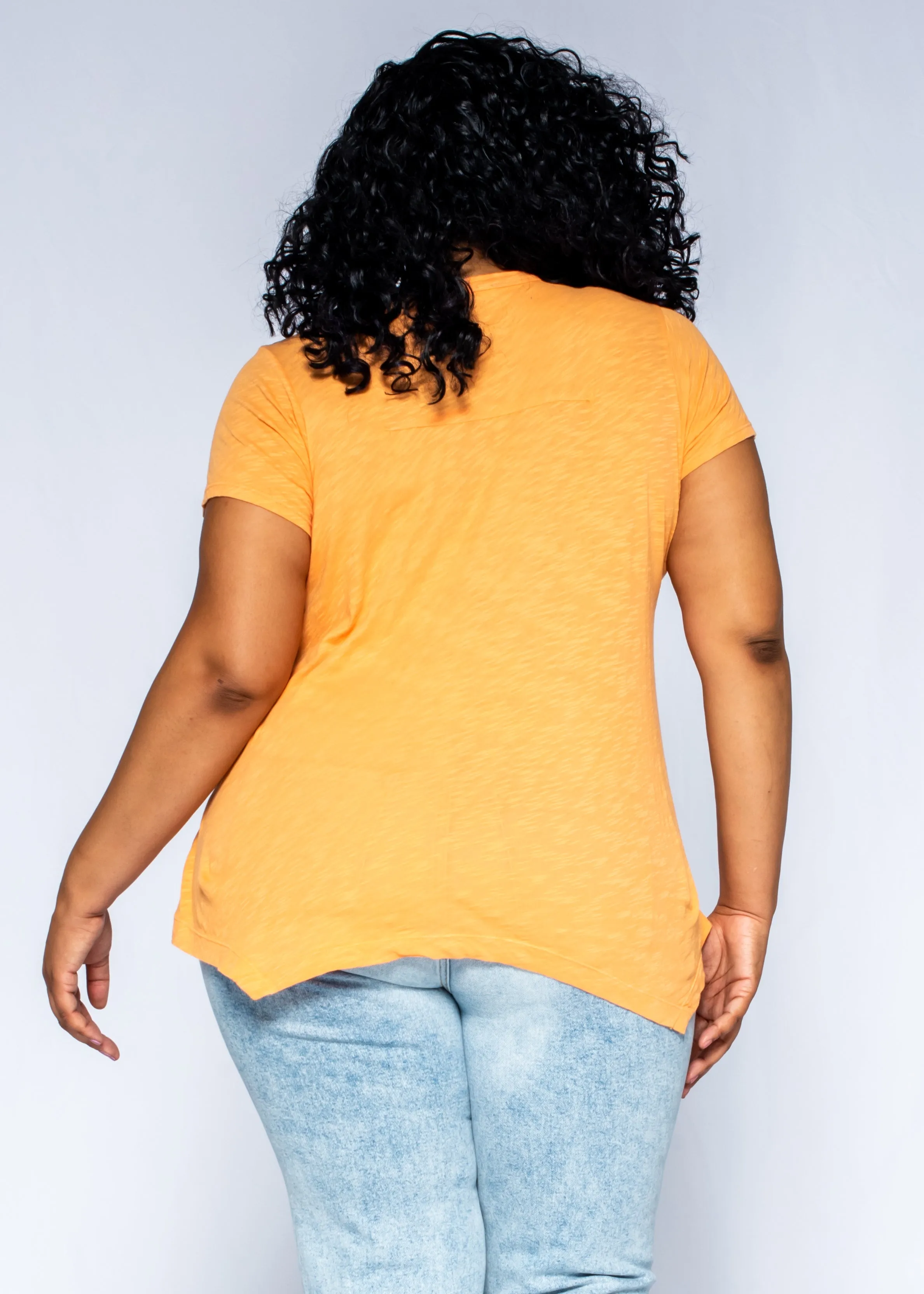 Deep V-Neck Boyfriend Short Sleeve