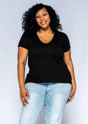 Deep V-Neck Boyfriend Short Sleeve