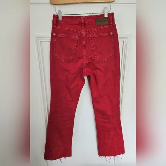 Desigual red straight leg jeans