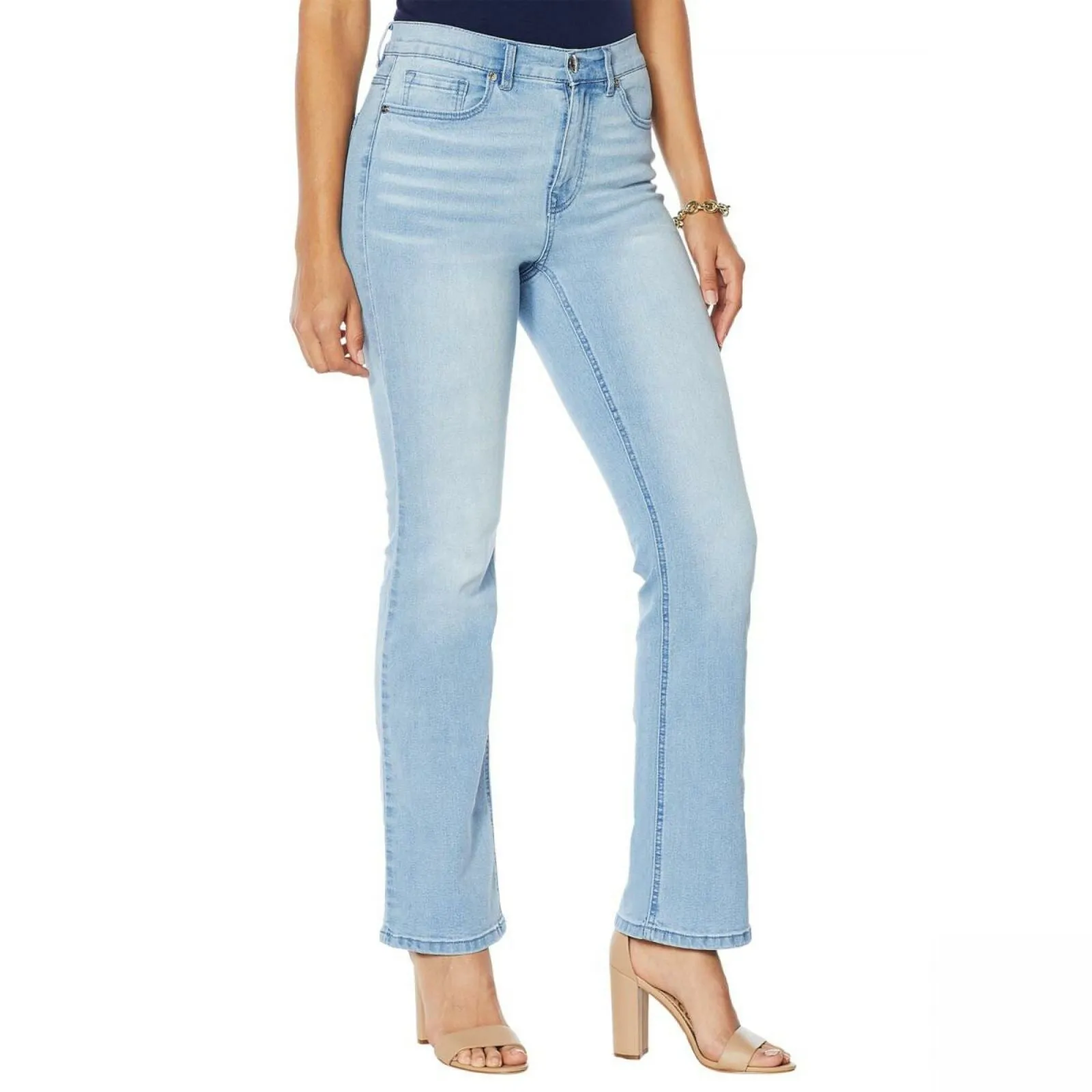 DG2 by Diane Gilman Women's Classic Stretch Boot Cut Jeans