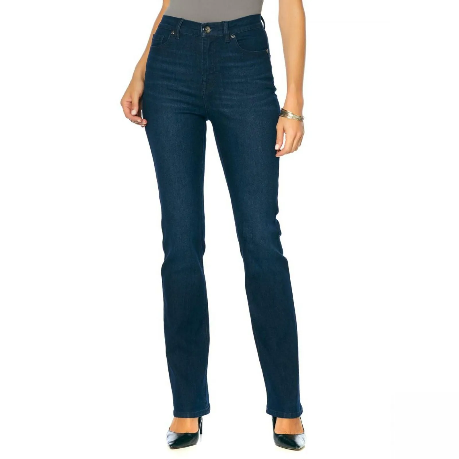 DG2 by Diane Gilman Women's Classic Stretch Boot Cut Jeans