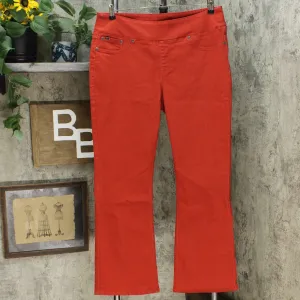 DG2 by Diane Gilman Women's Slimming Comfort Waist Boot Cut Jeggings Red XL