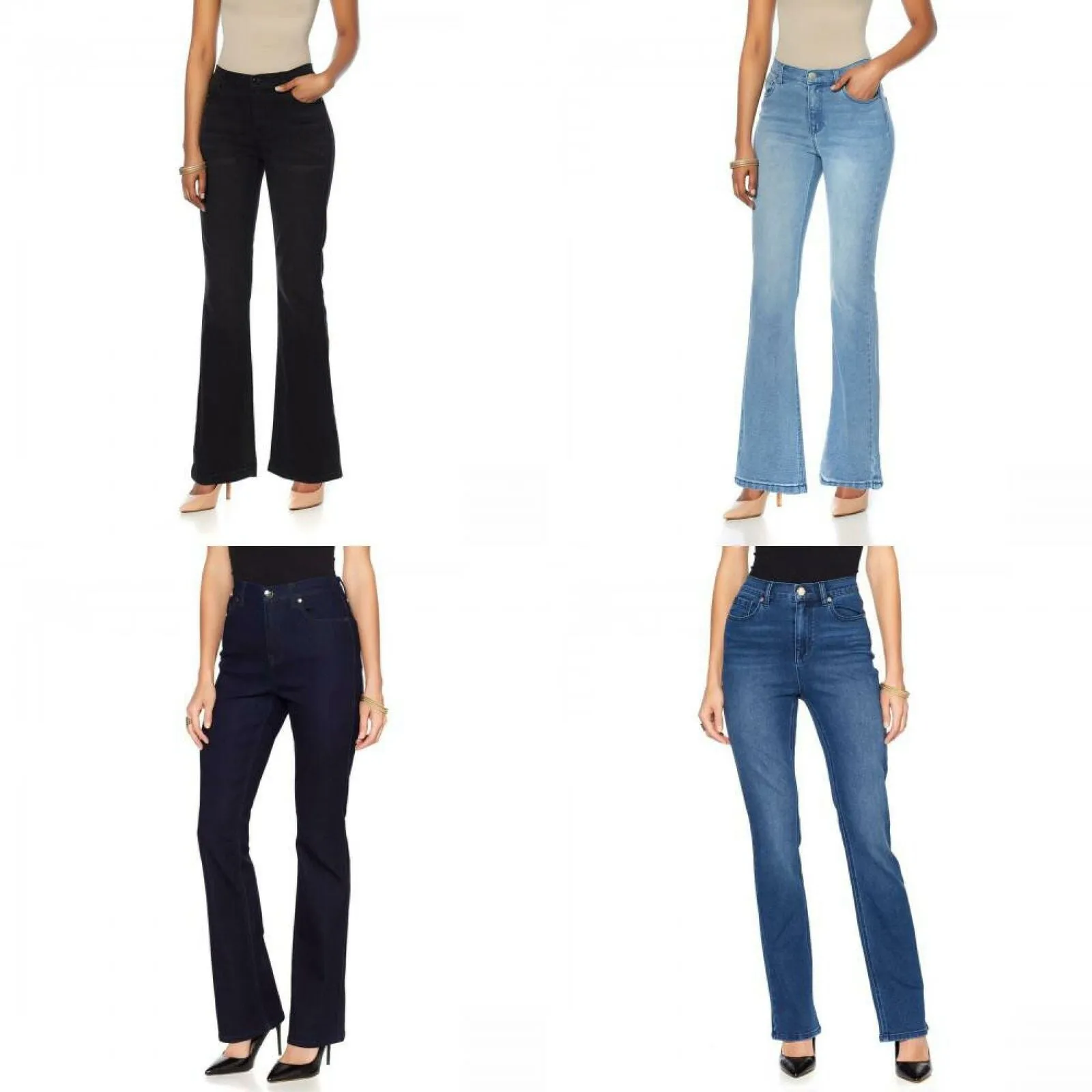 DG2 by Diane Gilman Women's Virtual Stretch Boot Cut Jeans